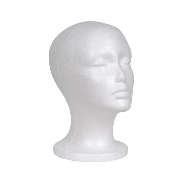 Female Foam Mannequin Head Wig Display Holder Lightweight for for